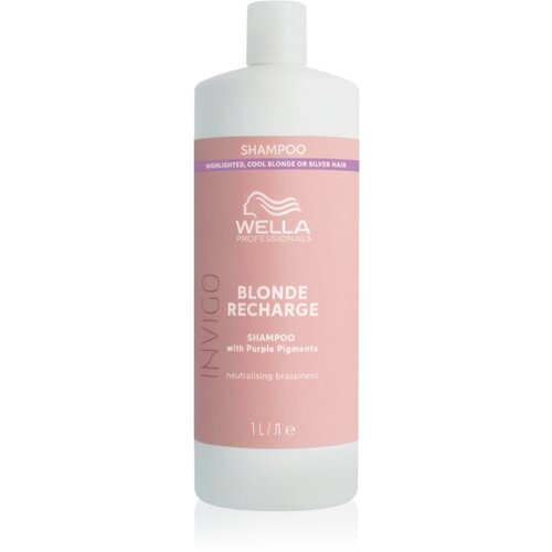 Wella Professionals Invigo Blonde Recharge šampon za plavu kosu neutralizirajući žuti tonovi 1000 ml Cijene