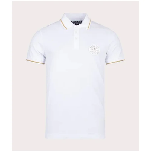 Versace Jeans Couture Polo majica 76GAGT02 Bela Regular Fit