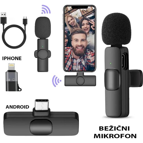  bežični mikrofon za telefon android i iphone Slike