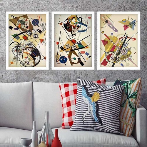Wallity Set uramljenih slika 3BC_UN2962870, 3 dijela Cene