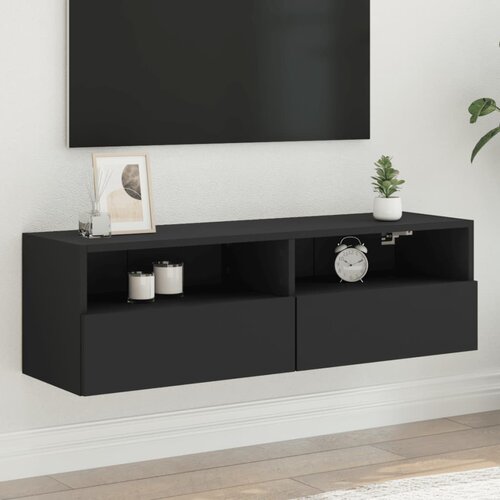 vidaXL Zidni TV ormarić crni 100 x 30 x 30 cm od konstruiranog drva Cijene