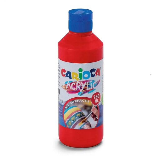 Carioca akrilna boja 250 ml crvena - Cijene