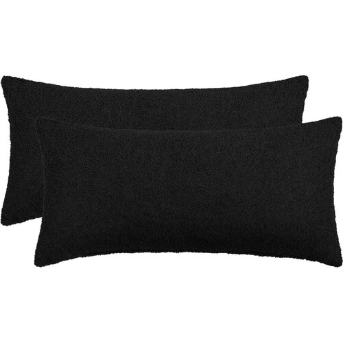 Presvlaka za jastuk 2 pcs HEERLEN Crna 40 x 70 cm Boucl&amp;eacute; Slike
