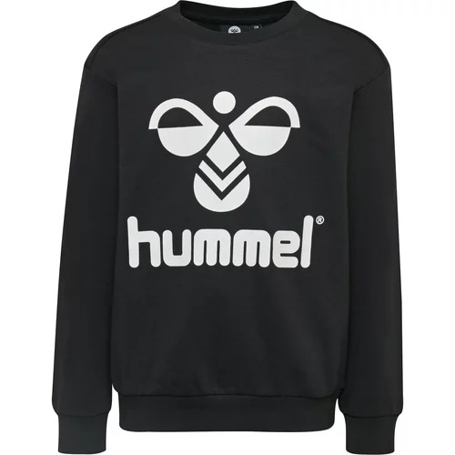 Hummel Sportska sweater majica 'Dos' crna / bijela