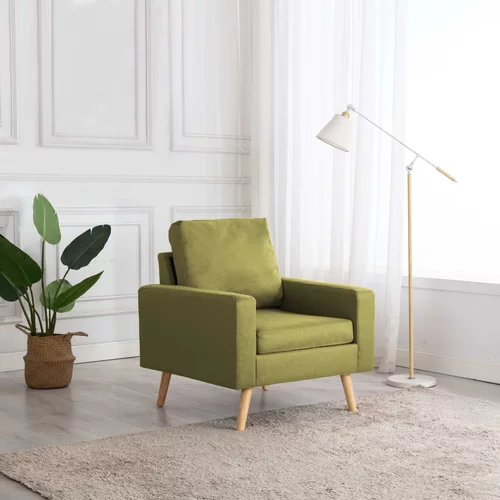  Fotelja od tkanine zelena
