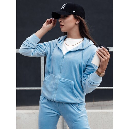 DStreet Women&amp;#039;s velour set VELCOMFY light blue Slike