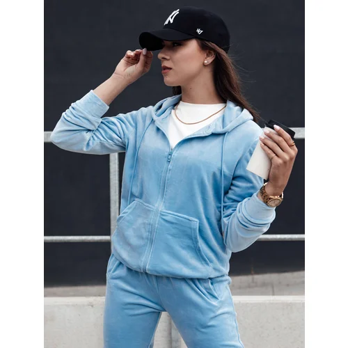 DStreet Women's velour set VELCOMFY light blue