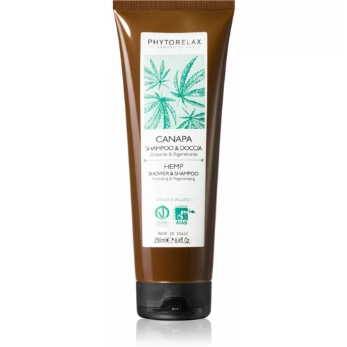 Phytorelax Laboratories Hemp šampon za telo in lase z regeneracijskim učinkom 250 ml