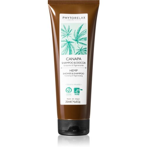 Phytorelax Laboratories Hemp &amp;scaron;ampon za tu&amp;scaron;iranje s regenerirajućim učinkom 250 ml Slike