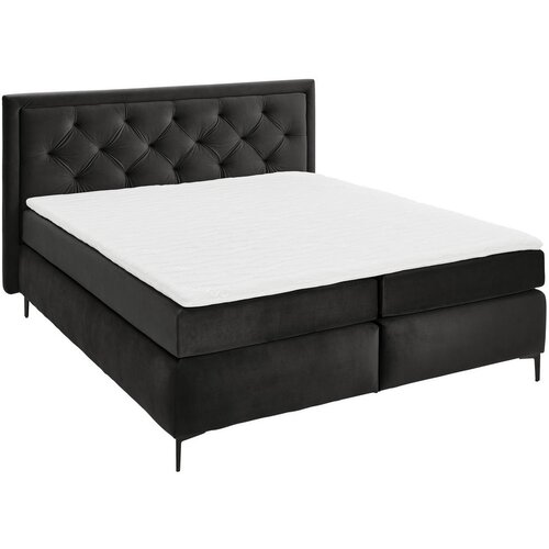Boxxx POSTELJA BOXSPRING 160 cm x 200 cm , tekstil temno siva Cene