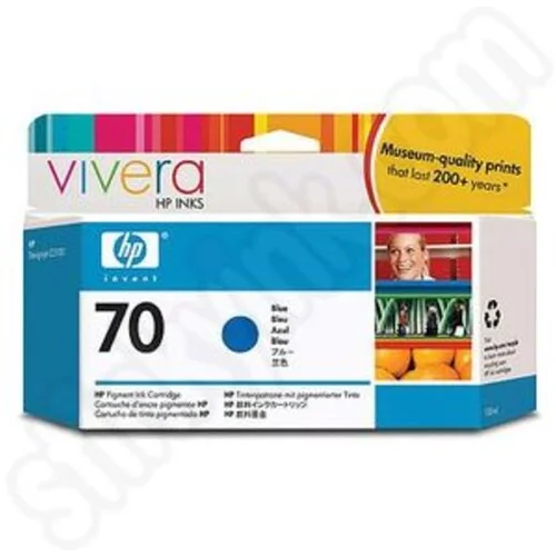 Hp "Tinte C9458A 70 Blau standard capacity 130ml 1-pack with Vivera Ink cartridge"