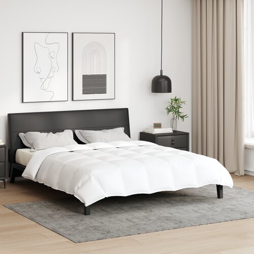 vidaXL Prešitke in odeje Bela 200 x 220 cm Puh Cene