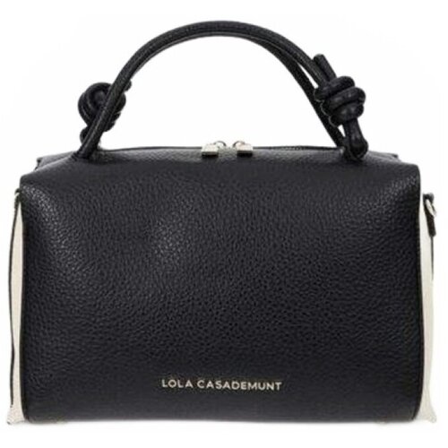 Lola Casademunt Torbe Two-tone Leather-effect Bowling Črna Slike