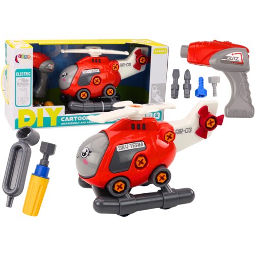  Helikopter DIY za sastavljanje s alatom - crveni Cijene