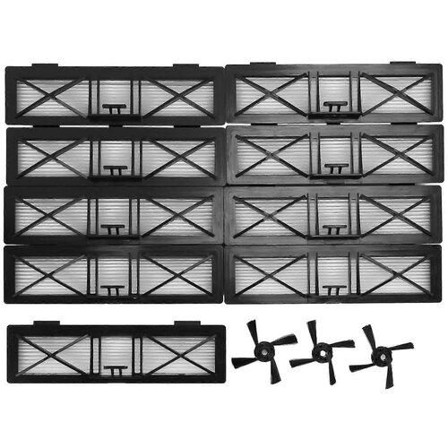 INORCO 9 HEPA filtrov in 3 stranske krtače za Botvac D3 D4 D5 D6 D7 D70 D75 D80 D85 Connected Botvac 75e 80 85 B, (21874404) Slike