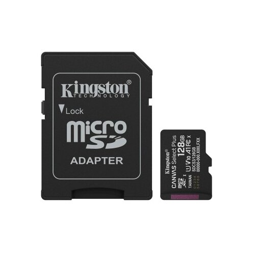 Kingston SDXC MICRO 128GB CANVAS SELECT Plus, 150MB/s, C10, UHS-I, U1, V10 Cene