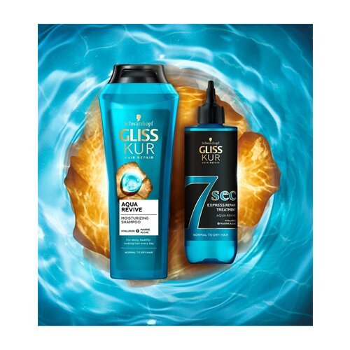 Schwarzkopf glis kur aqua revive set - šampon 400 ml i express tretman 7s Slike