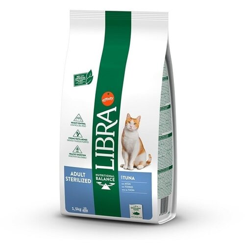 Libra cat adult sterilized - granule 35/12 - hrana za sterilisane mačke tuna 1.5kg Slike