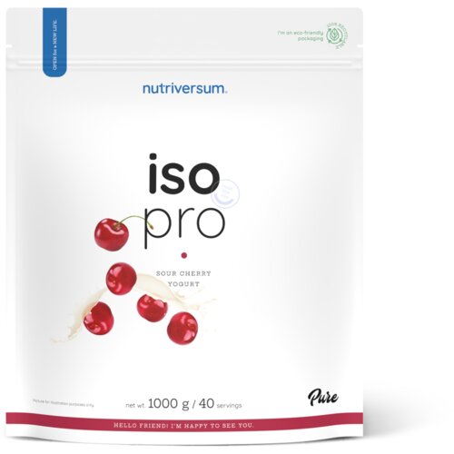NUTRIVERSUM Iso Protein, Jogurt i vi&amp;scaron;nja, 1000g Slike