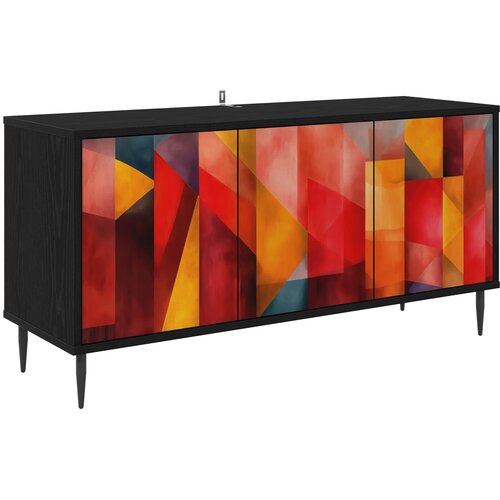  ormar HEESCH 102 x 33 x 51 cm Crni hrast Konstruirano drvo Cijene