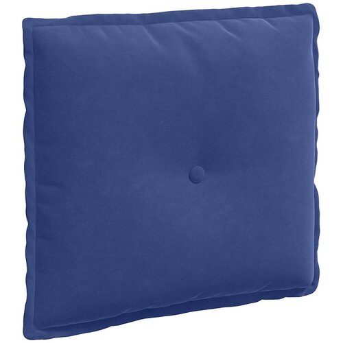 vidaXL Poglavni vzglavnik Policijska modra 50 x 45 cm Žametna tkanina Cene