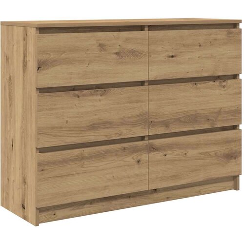 VidaXL Komoda artisan hrast 100x35x76 cm konstruiranog drva Slike