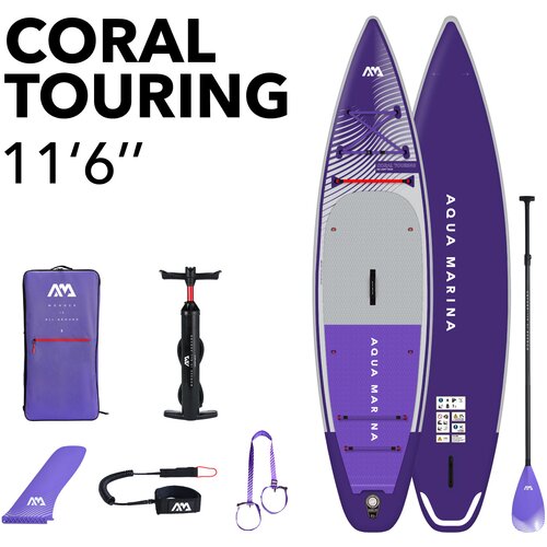 Aqua Marina napihljiv SUP CORAL TOURING 11’6”, BT-23CTPN, Night Fade, (20528780) Cene