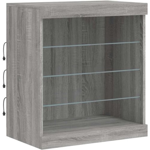  Komoda z LED lučkami siva sonoma 181,5x37x67 cm Slike
