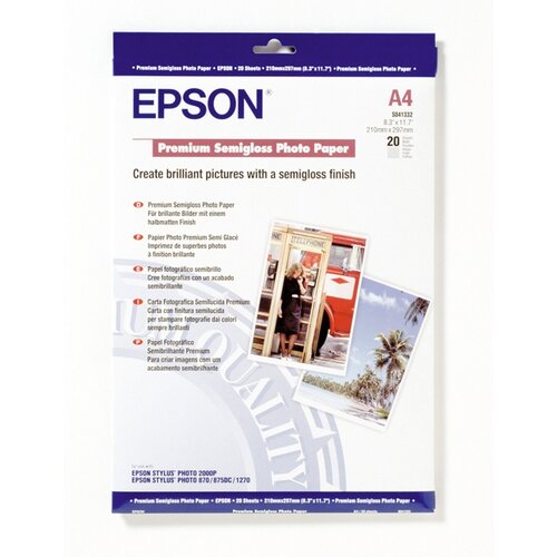 Epson Foto papir C13S041332, A4, 20 listov, 251 gramov Cene