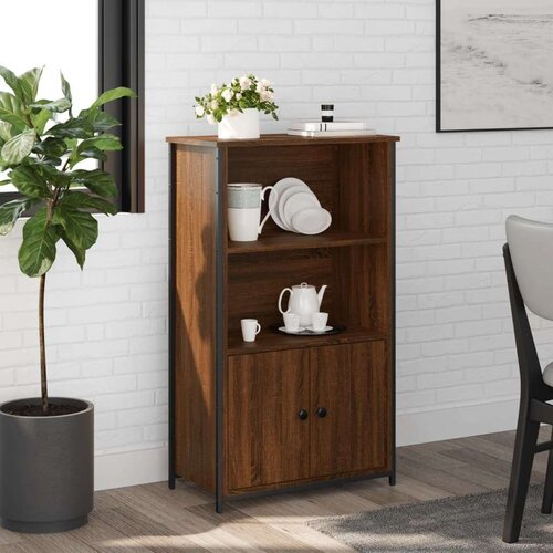  Visoka komoda smeđa boja hrasta 62x32x103 5cm konstruirano drvo Cijene
