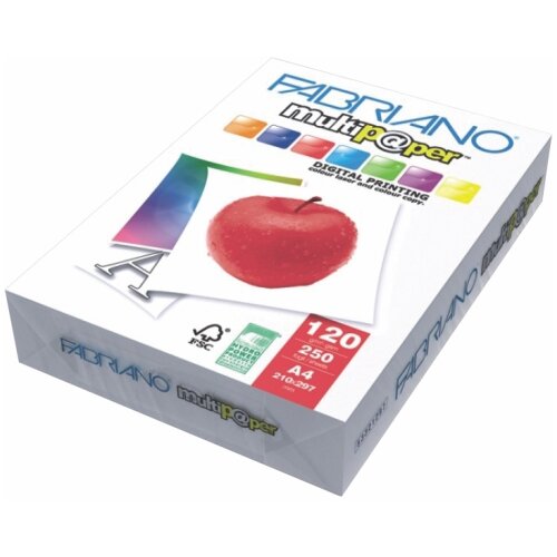 Fabriano papir, A4, 120G, 1/250, 53321297, vi&amp;scaron;estruki, beli Slike