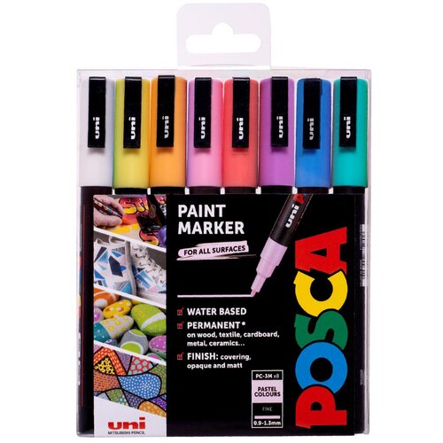 POSCA UNI marker pc-3m pastelne boje 8/1 Slike