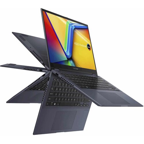  Laptop ASUS Vivobook S14 Flip 14”FHD+TOUCH RYZEN 5-7530U 6-C 16GB s512GB W11h BACKLIT BLU 2Y + Backp Cene