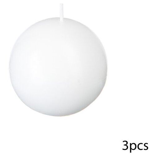 Atmosphera Okrugla svijeća 6x3cm, Bijela Cijene