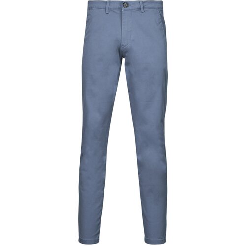 Selected Hlače Chino / Carrot SLHSLIM-NEW MILES 175 FLEX CHINO Modra Slike