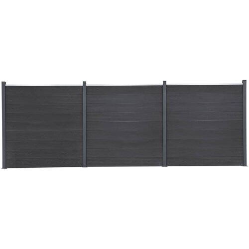 vidaXL Komplet ograjnih panelov siv 526x186 WPC Cene