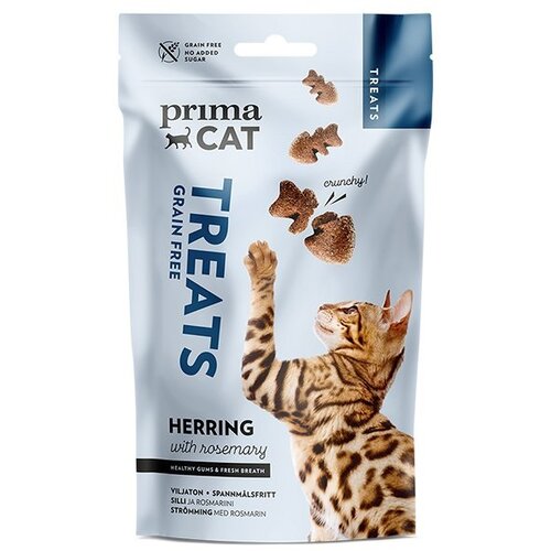 Prima hrana za mačke Crunchy treats - Herring&Rosemary 40g Slike