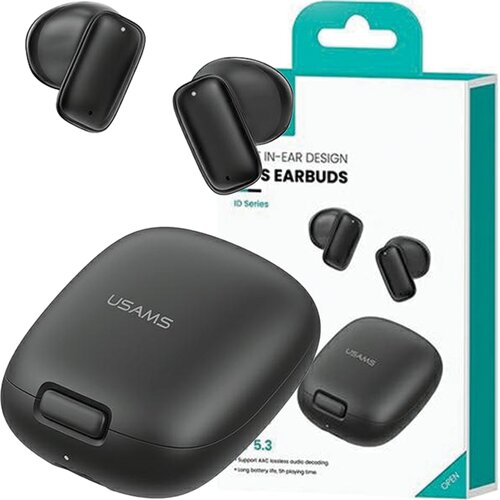 Usams BREZŽIČNE BLUETOOTH 5.3 TWS SLU&amp;Scaron;ALKE ID SERIJE ČRNE, (21968726) Slike