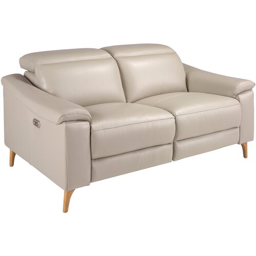 Angel Cerd&amp;aacute; 2-sedežni relax kavč v sivkastem usnju, (21327941) Slike