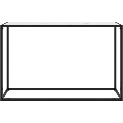 Maison Chic konzolna miza - miza ob steni bela 120x35x75 cm kaljeno steklo, (21786248) Slike