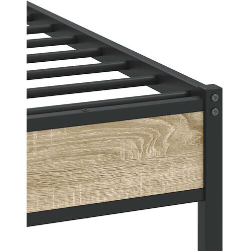 VidaXL Okvir kreveta bez madraca boja hrasta sonome 75 x 190 cm drveni Slike