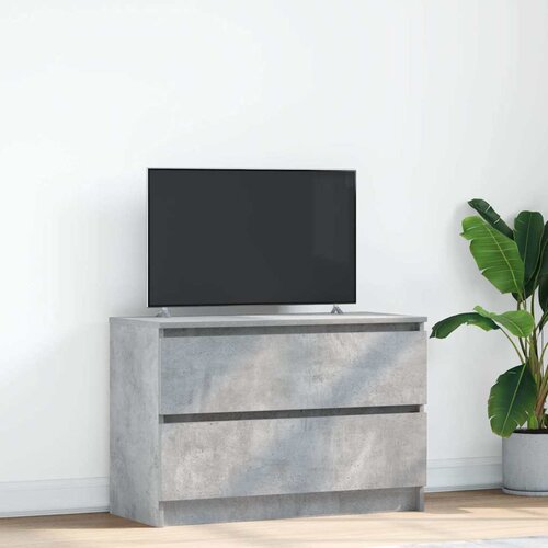 VidaXL TV omarica betonsko siva 80x35x54 cm inženirski les Slike