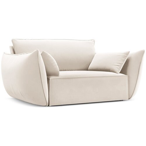 Mazzini Sofas Bež žameten fotelj Vanda &amp;ndash; Slike