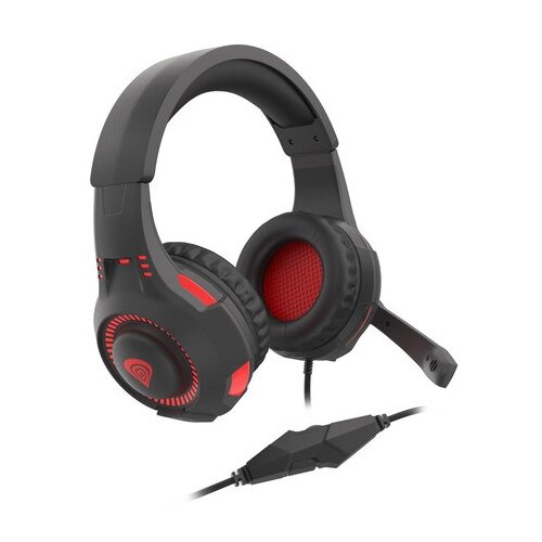 Genesis RADON 210 7.1 OVER-EAR HEADPHONES WITH MICROPHONE BLACK-RED USB Slike