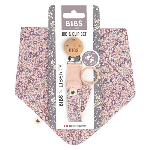 Bibs Liberty Set portikla i lančić, Eloise Blush Cene