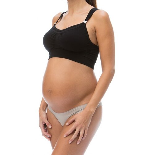 RELAX MATERNITY grudnjak za dojilje sa čipkom,crni,S Slike