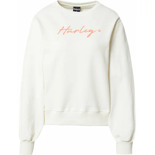 Hurley Sportska sweater majica boja pijeska / koraljna