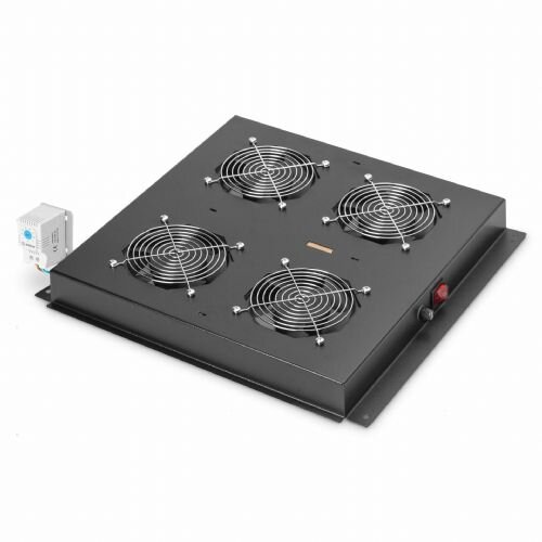 Digitus hladilna enota 4x ventilator s termostatom črna DN-19 FAN-4-B-N Cene
