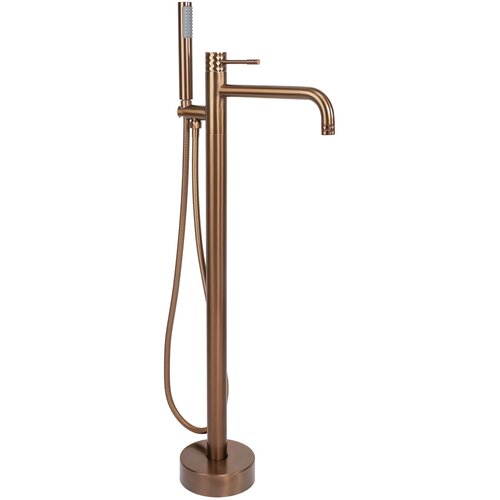 Rea Samostoječa me&scaron;alna pipa Lungo Diamond Brush Copper Cene