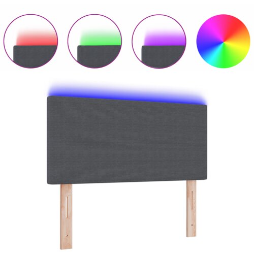 VidaXL LED naslonjač s jednostavnim dizajnom, tamno sivi, 90 cm, bar&amp;scaron;un Slike